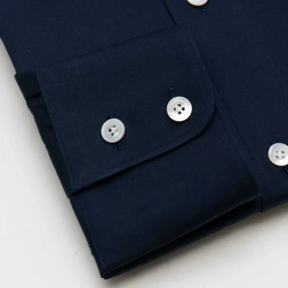 NAVY BROAD CLOTH OVERSIZE SHIRT/ネイビー ブロード オーバーシャツ (M900003) - 画像 (6)