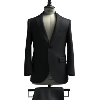 CORDURA ブラック ストレッチ ツイル(AK102727)