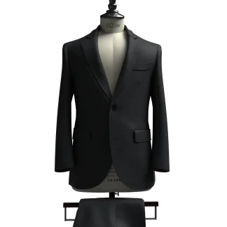 CORDURA ブラック ストレッチ シャドーストライプ(AK102731)